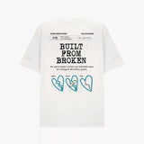 "BUILT FROM BROKEN" TEE - WHITE